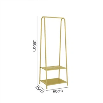 Złota metalowa półka drabinkowa